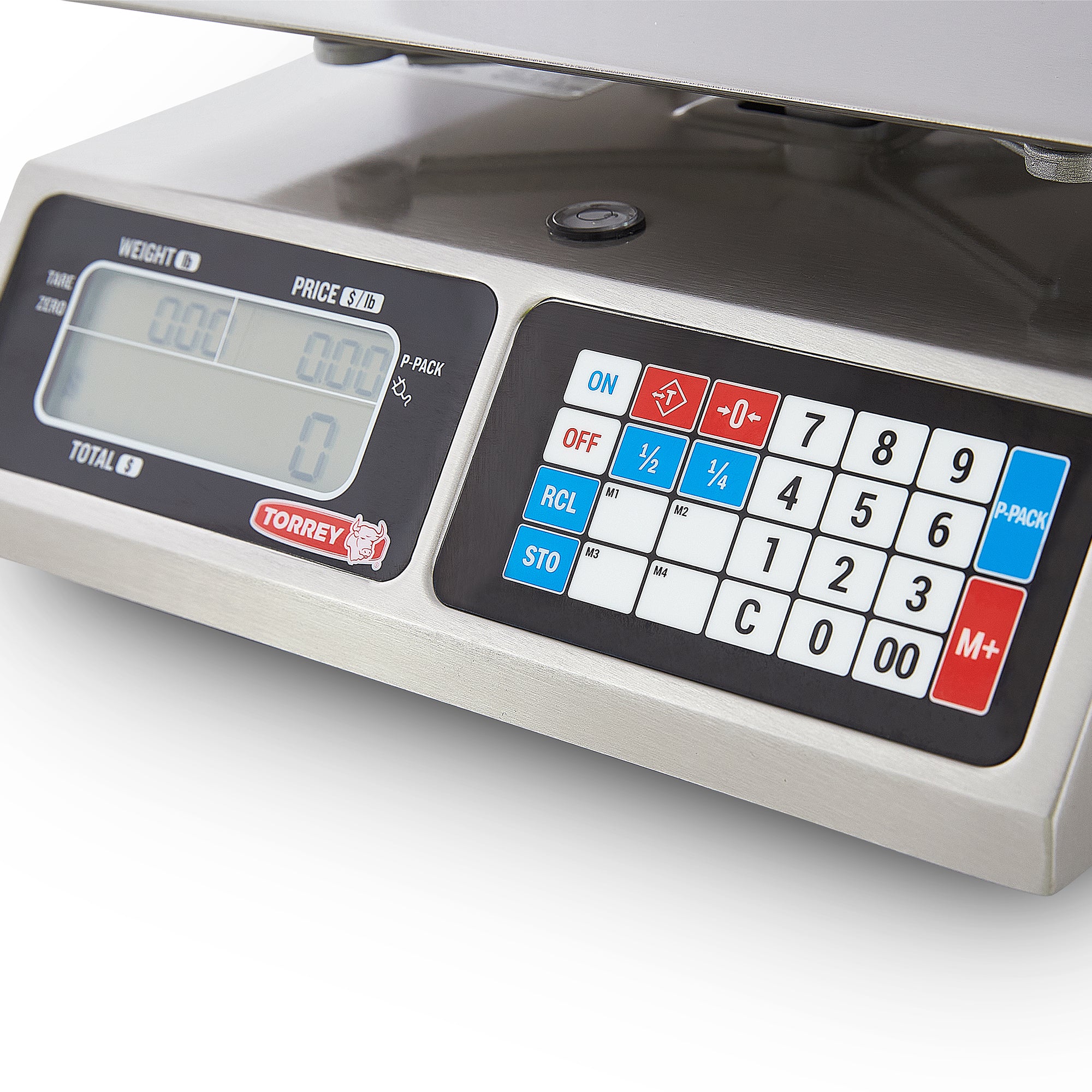 Side view of the Torrey scale, highlighting its sleek design and sturdy build available at EkiKart